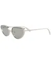 Alexander Mcqueen Women's Am0424s 62mm Sunglasses In Gray