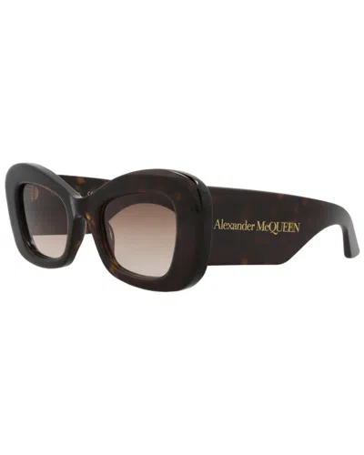 Alexander Mcqueen Women's Am0434s 50mm Sunglasses In Black