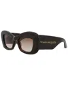 Alexander Mcqueen Women's Am0434s 50mm Sunglasses In Black