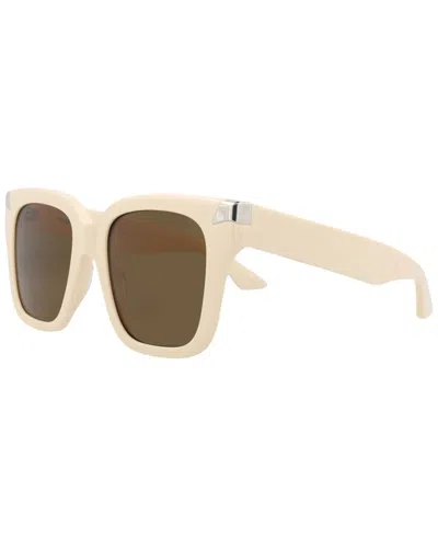 Alexander Mcqueen Women's Am0440s 53mm Sunglasses In White