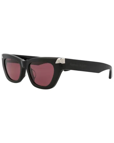 Alexander Mcqueen Women's Am0440sa 53mm Sunglasses In Black