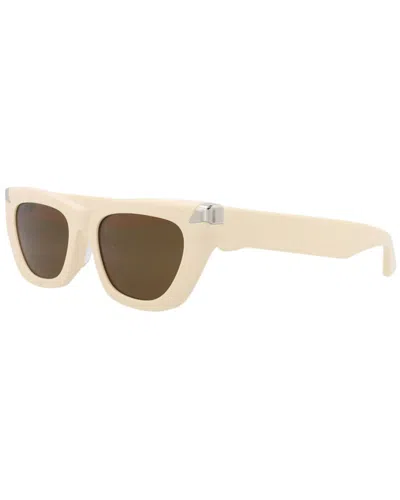 Alexander Mcqueen Women's Am0440sa 53mm Sunglasses In White