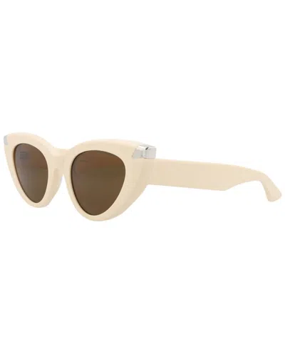 Alexander Mcqueen Women's Am0442s 50mm Sunglasses In White