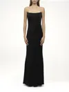Alexander Mcqueen Women's Amq - Fluid Satin Dress In Black