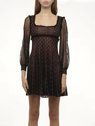 Alexander Mcqueen Women's Amq - Metal Tulle Dress