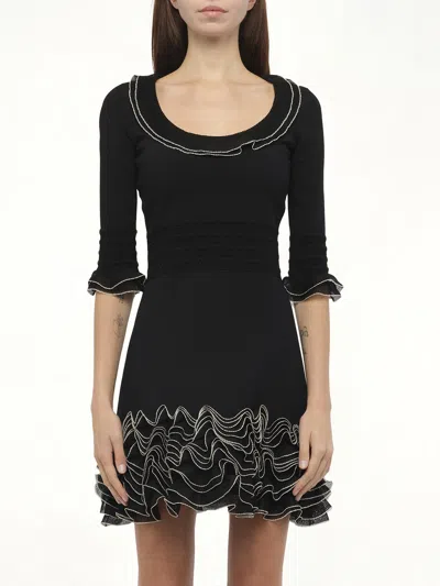 Alexander Mcqueen Women's Amq - Plain Knit Mini Dress