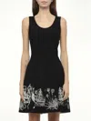 Alexander Mcqueen Women's Amq - Sleeveless Volume Mini Dress In Black