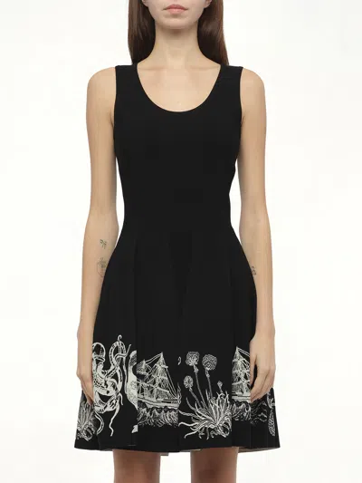 Alexander Mcqueen Women's Amq - Sleeveless Volume Mini Dress