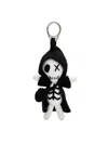 Alexander Mcqueen The Doll Sid Skeleton Charm Keyring In Neutral