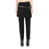 Alexander Mcqueen Women's Belt Skirt In Black