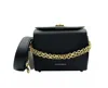 Alexander Mcqueen Women's Black Leather Box 19 With Gold Hardware Crossbody Bag In Multi