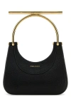 Alexander Mcqueen Women Black Leather Mini Cross-bar Handbag In Black