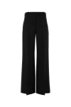 Alexander Mcqueen Wide-leg Pant In Wool Blend In Black