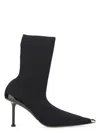 Alexander Mcqueen Alexander Mc Queen Black Knitted Boot In Black