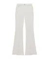 Alexander Mcqueen High-rise Bootcut Jeans In Optic White