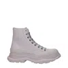 Alexander Mcqueen Leather Tread Slick High-top Sneakers