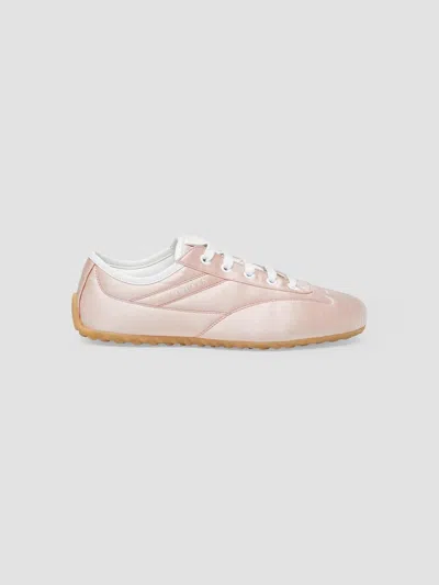 Alexander Mcqueen Women's Boxe Silk Satin Sneakers In Light Pink