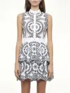 Alexander Mcqueen Women's Broderie Anglais Dress In Gray
