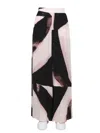 Alexander Mcqueen Women Brushstroke Graphic Pants In White
