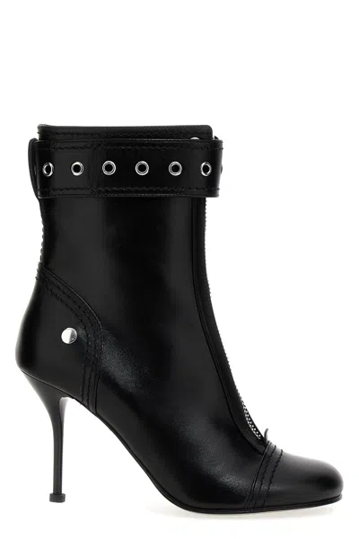 ALEXANDER MCQUEEN MCQUEEN WOMEN BUCKLE ANKLE BOOTS