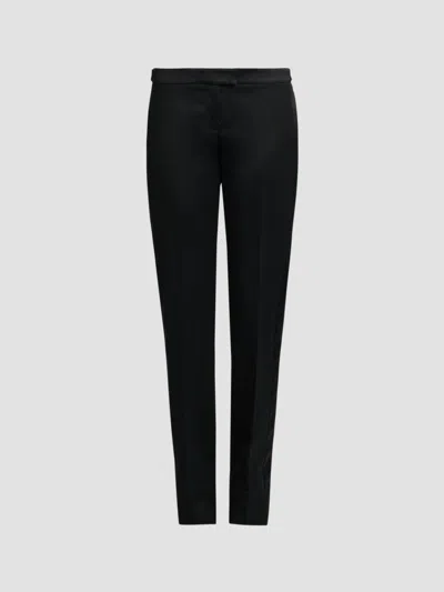 Alexander Mcqueen Women's Bumster Wool Trousers In Black