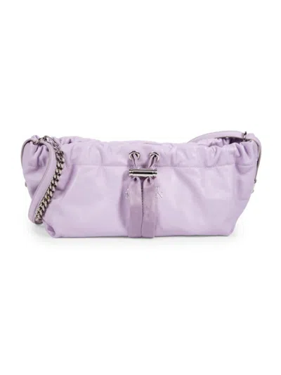 Alexander Mcqueen Women's Bundle Leather Shoulder Bag In Purple
