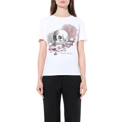Alexander Mcqueen Women's Cabinet S T-shirt In White