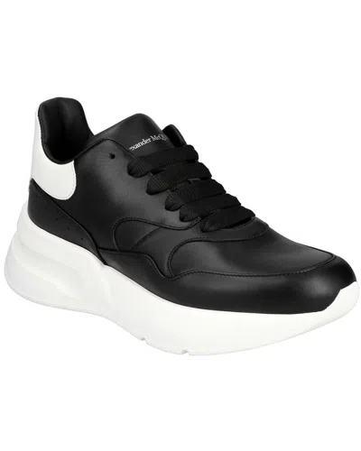 Alexander Mcqueen Women's Calfskin Court Sneaker, Never Worn (authentic Pre-  Loved) In Black