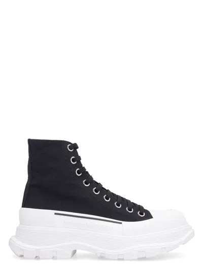 ALEXANDER MCQUEEN WOMEN'S CANVAS CANVAS SACK SNEAKERS