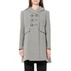Alexander Mcqueen Women's Cappotto Coat In Grey/black