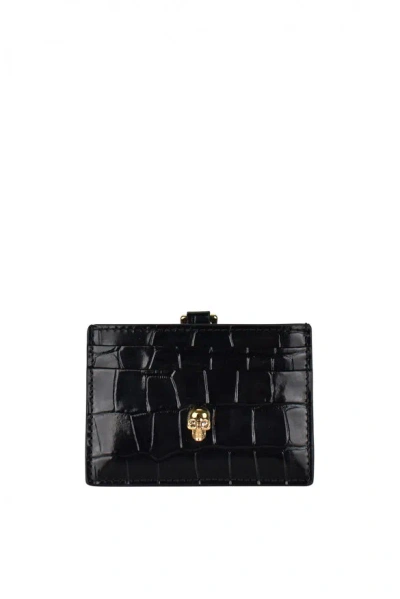 Alexander Mcqueen Women Card Holder In Black