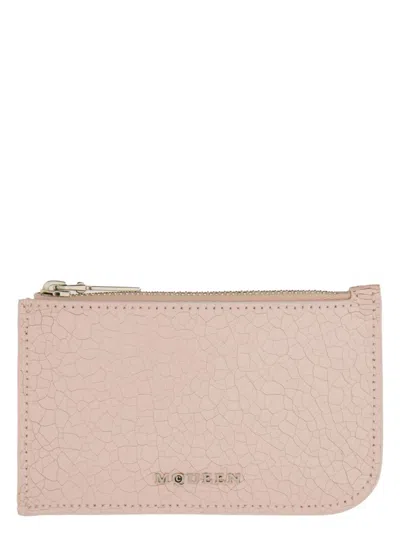 ALEXANDER MCQUEEN WOMEN'S CARD HOLDER WITH LOGO