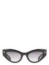 Alexander Mcqueen Cat Eye-frame Recycled Acetate Sunglasses In Black