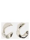 Alexander Mcqueen Women's Chain Hoop Earrings In Silver