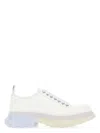 Alexander Mcqueen White Canvas Tread Slick Sneakers