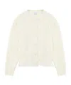 Alexander Mcqueen Women's Cobweb Lace Shrunken Cardigan In Ivory