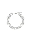 Alexander Mcqueen Women's Cocktail Choker In Silver/clear In Metallic