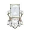 Alexander Mcqueen Women's Cocktail Ring In Silver In White