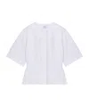 Alexander Mcqueen White Corset Shirt In Poplin Women In White