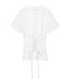 Alexander Mcqueen Mcqueen Cotton Jersey Corset T-shirt In White