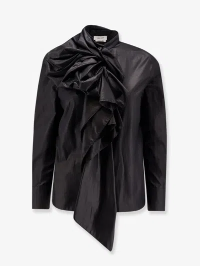 ALEXANDER MCQUEEN ALEXANDER MCQUEEN WOMEN COTTON BOW SHIRT