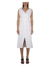 Alexander Mcqueen Cotton Dress In White