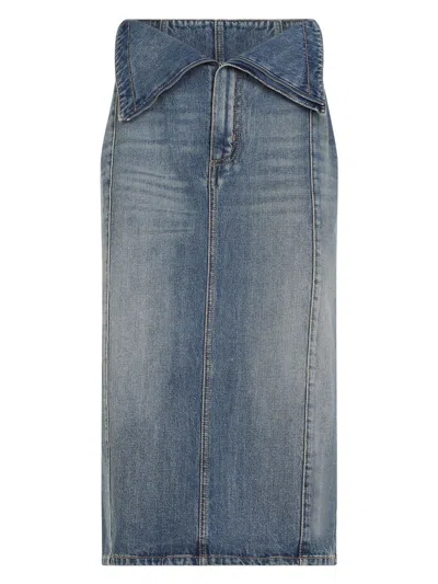 ALEXANDER MCQUEEN WOMEN'S COTTON MIDI SKIRT