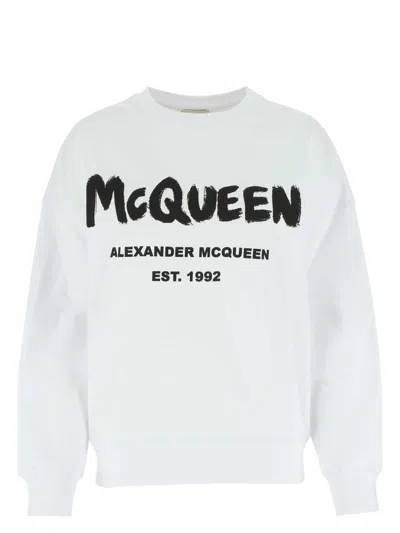 ALEXANDER MCQUEEN WOMEN'S COTTON OVERSIZE SWEATSHIRT
