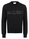 Alexander Mcqueen Black Cotton Sweater