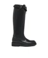Alexander Mcqueen Countryside Zip-detailed Buckle Knee Boots In Black