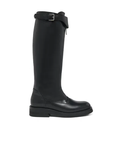 ALEXANDER MCQUEEN ALEXANDER MCQUEEN COUNTRYSIDE ZIP-DETAILED BUCKLE KNEE BOOTS