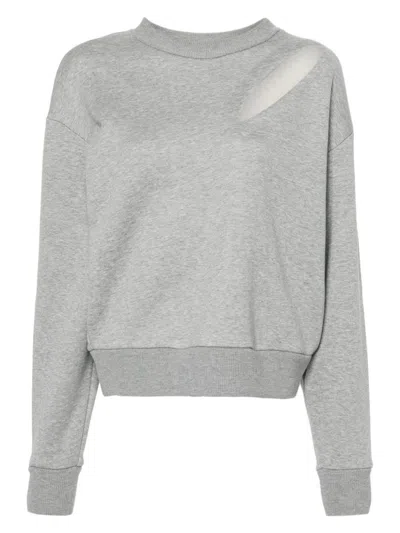 ALEXANDER MCQUEEN WOMEN'S CREW NECK COTTON SWEATER