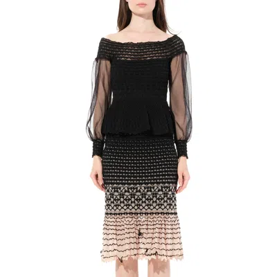 Alexander Mcqueen Women's Criss Cross Dress In Black