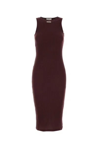 Alexander Mcqueen Women Cut And Sew In Burgundy